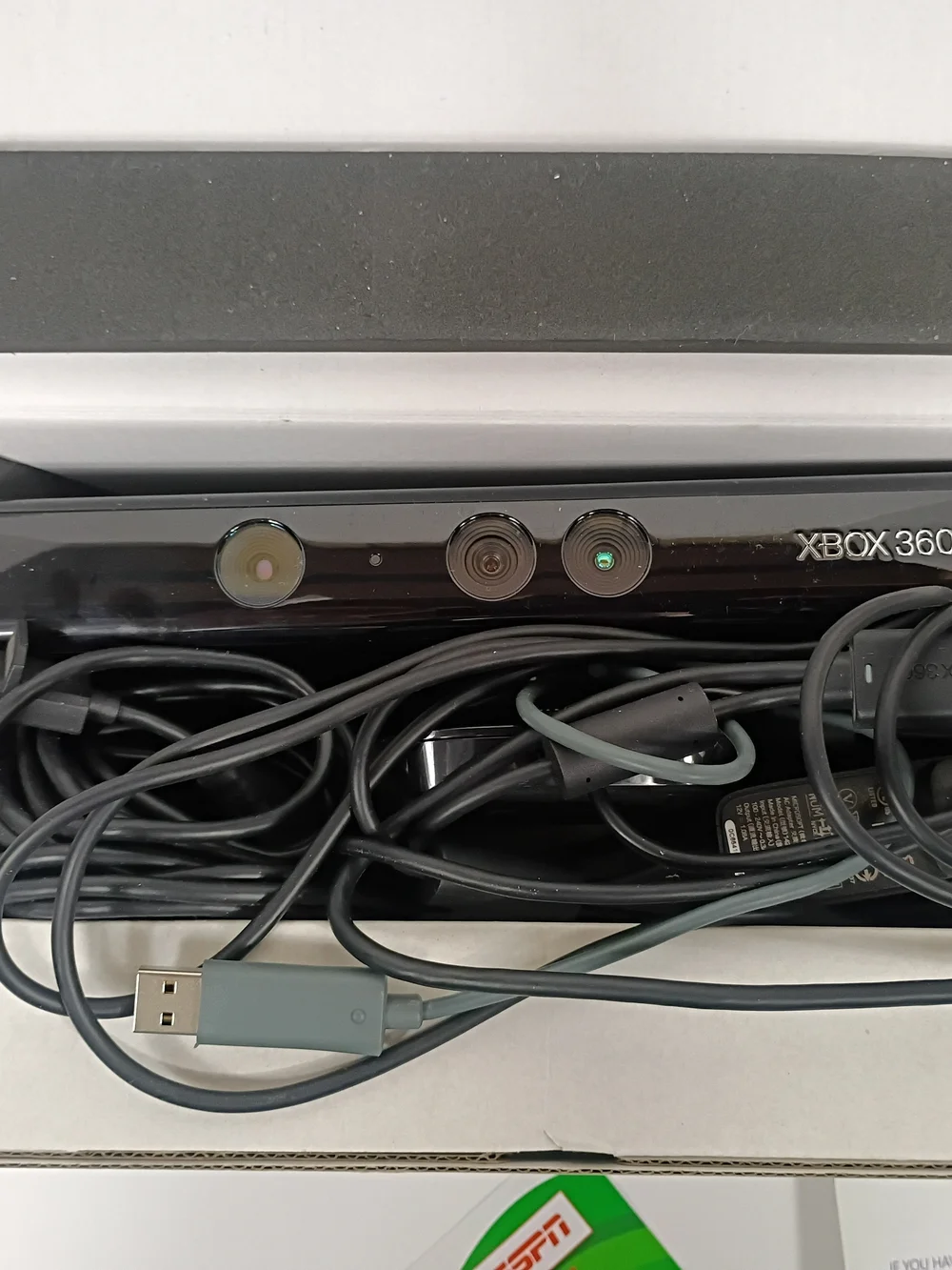 Xbox 360 Kinect Sensor - Black... No Game Only The Kinect